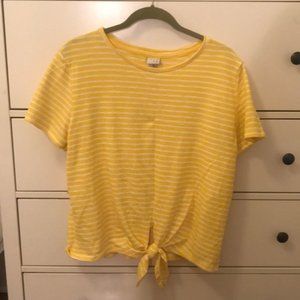 A New Day Yellow ribbed T-shirt